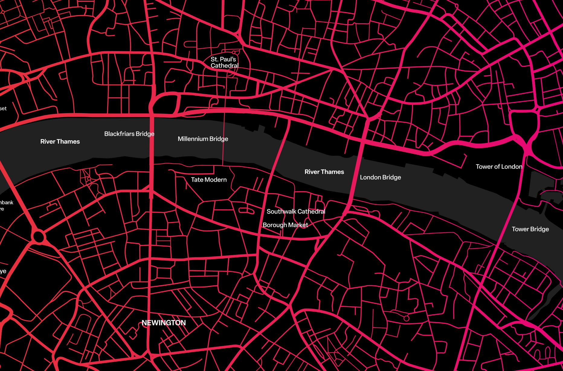 Map illustration of London